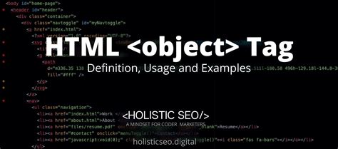 htmlobjectelement|object tag in html.